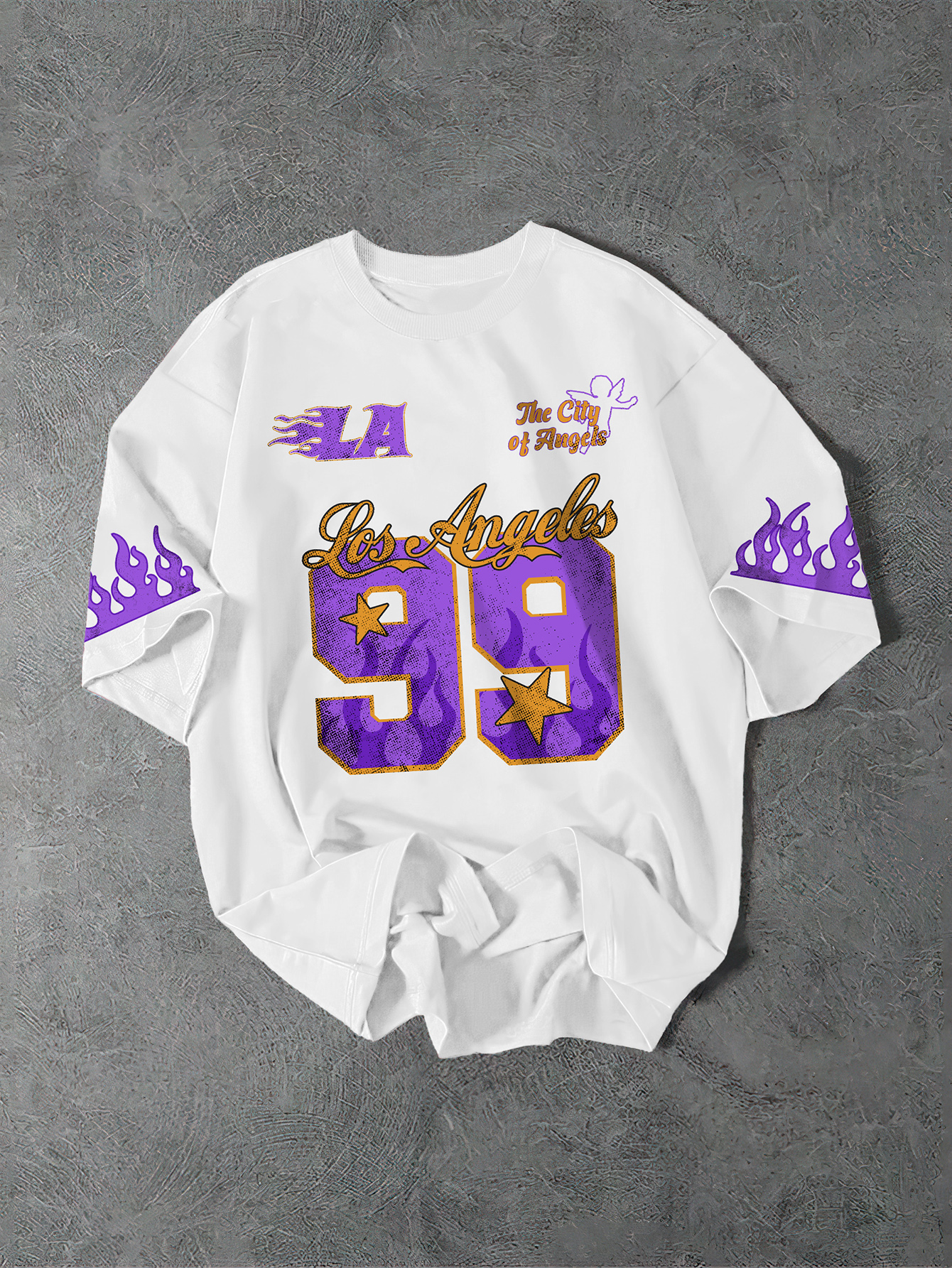 Streetwear Brand La - Men's Oversized Los Angeles 99 Basketball