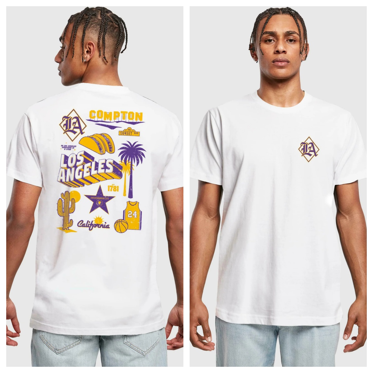 Streetwear Brand La - LA CITY Trendy Art Brand T-Shirt