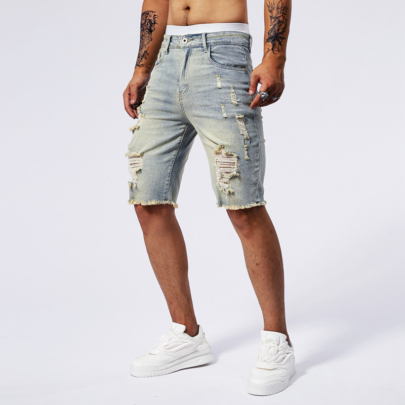 2025 Summer New Men's Ripped D - Streetwear Brand avis et prix