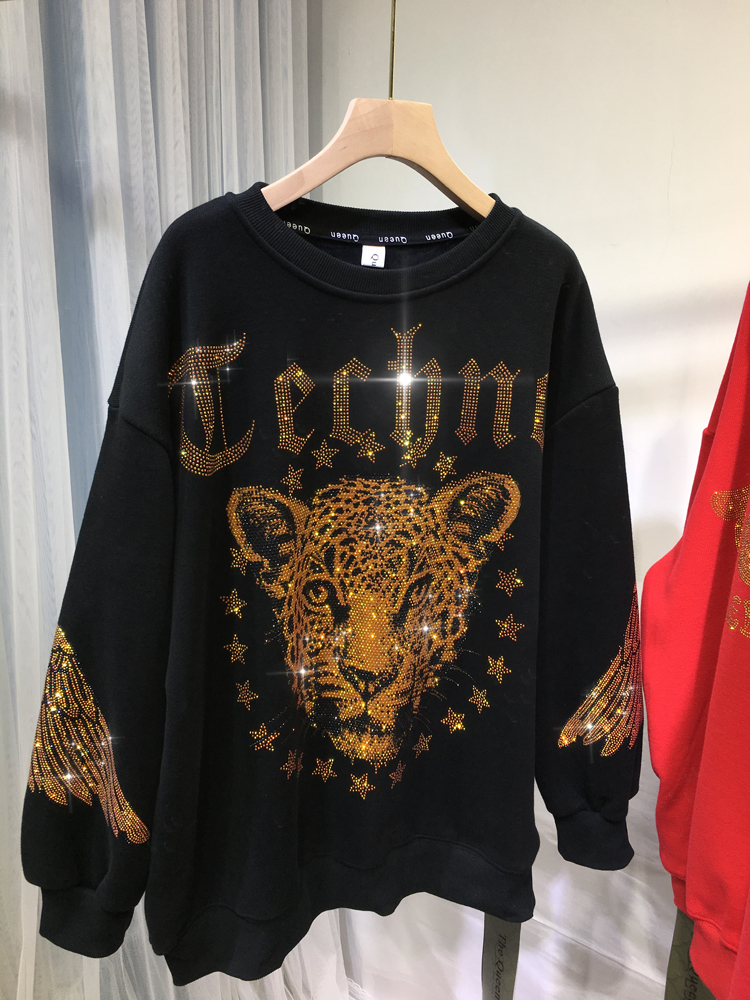 Leopard Rhinestones L-4XL Plus - Streetwear Brand avis et prix